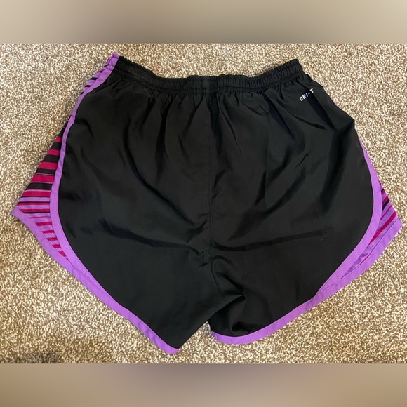 Women's NIKE Dri Fit Running Shorts Lined Elastic Waist Drawstring Sz S Comfort - Picture 3 of 3